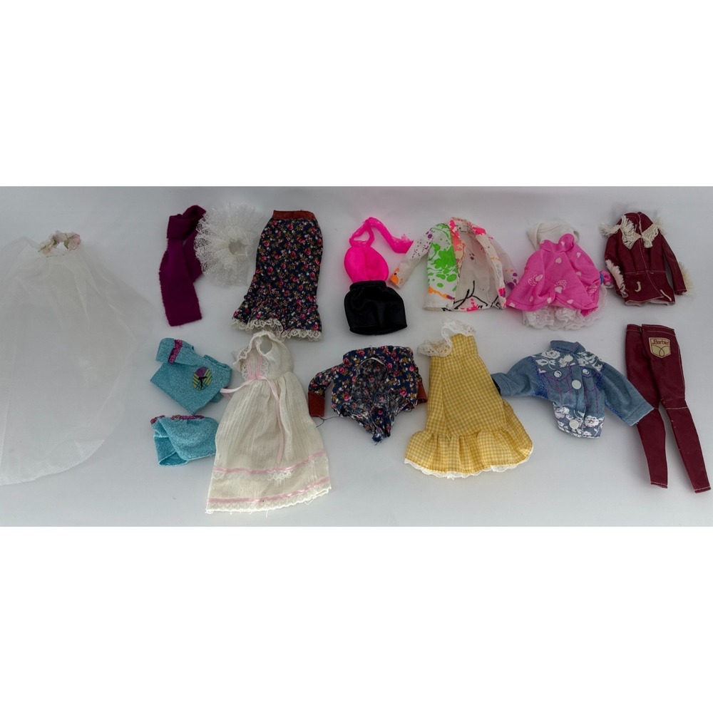 Vintage Barbie Clothes Lot Genuine Barbie Fashion Tagged 1970s 80s Dress Jacket‎